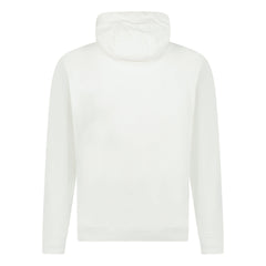 CASABLANCA LOGO EMBROIDERED HOODED SWEATSHIRT CREAM