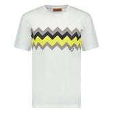 MISSONI ZIG ZAG LOGO T-SHIRT WHITE / YELLOW
