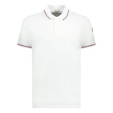 MONCLER BADGE POLO SHIRT WHITE