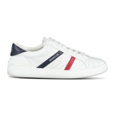 MONCLER MONACO LEATHER TRAINERS WHITE