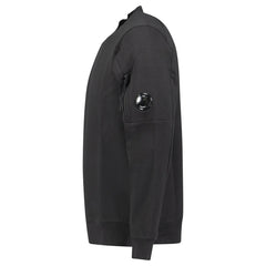 CP COMPANY LENS CREWNECK SWEATSHIRT BLACK