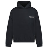 FEAR OF GOD ESSENTIALS PULL-OVER BLACK HOODIE
