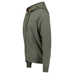 BURBERRY HOVE CHECK HOOD EMBROIDERY LOGO HOODIE DARK GREEN