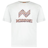 MISSONI LOGO T-SHIRT WHITE ORANGE