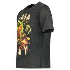 CASABLANCA PRINTED T-SHIRT MUSIC FOR THE PEOPLE BLACK