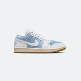 W Jordan 1 Low "Worn Blue"