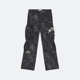Honor The Gift Twill Cargo Wide Leg Pant-Black