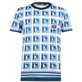 DOLCE & GABANNA Geometric Print T-Shirt Blue