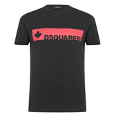 DSQUARED2 Leaf Logo T-Shirt Black