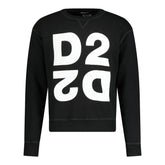DSQUARED2 Logo Print Mirror Sweatshirt Black