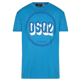 DSQUARED2 Logo Print T-Shirt Blue