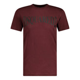 DSQUARED2 Logo Printed T-Shirt Maroon
