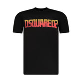 DSQUARED2 Ombre Logo T-Shirt Black