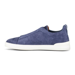 ZEGNA Suede Trainers Blue