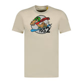 MONCLER 1952 CAMEL GRAPHIC T-SHIRT CREAM