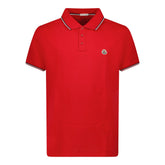 Logo Cotton Polo T-Shirt Red