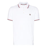 Maglia Polo Manica Corta Badge White
