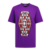 Navajo Cotton T-Shirt Purple