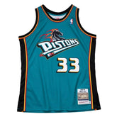 Mitchell & Ness Detroit Pistons Grant Hill '98-'99 Road Authentic Jersey Teal