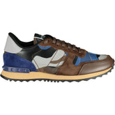 VALENTINO BROWN & BLUE ROCKRUNNER TRAINERS