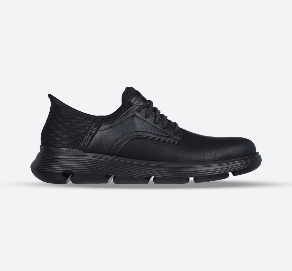 Men's Wide Fit Skechers 205046 Slip-ins Garza Gervin Trainers - Black
