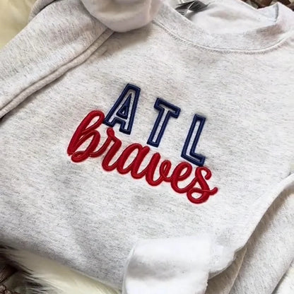 🏈🏀⚾️🥎Custom 3D PUFF Embroidery College Team Sweatshirt