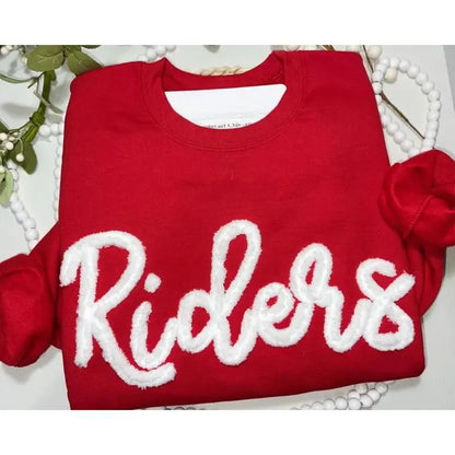 Custom Football Game Day Midwest Bold Chenille Sweatshirt