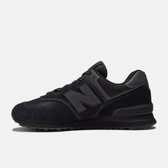Men's Wide Fit New Balance ML574EVE Walking/Running Trainers - Exclusive - Black Width 4E