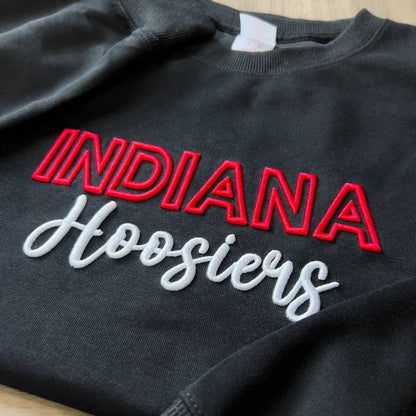 🏈🏀⚾️🥎Custom 3D PUFF Embroidery College Team Sweatshirt