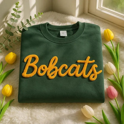 Custom Chenille Embroidered Sweatshirt – Personalized Team Name or Any Text