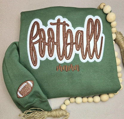 Personalized Baseball Mom Glitter Sweatshirt, Hoodie & T-Shirt
