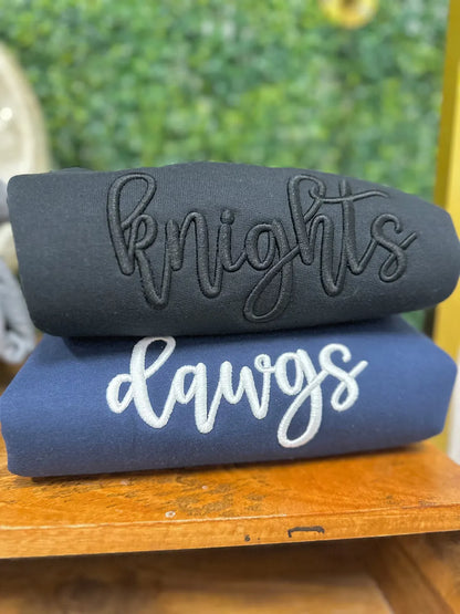 🏈Custom 3D Embroidery Sweatshirt/T-shirt/Hoodie