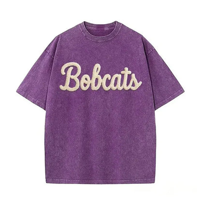 Personalized Chenille YARN EMBROIDERED Game Day Washed T-shirt