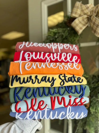 🏈Custom 3D Embroidery Sweatshirt/T-shirt/Hoodie