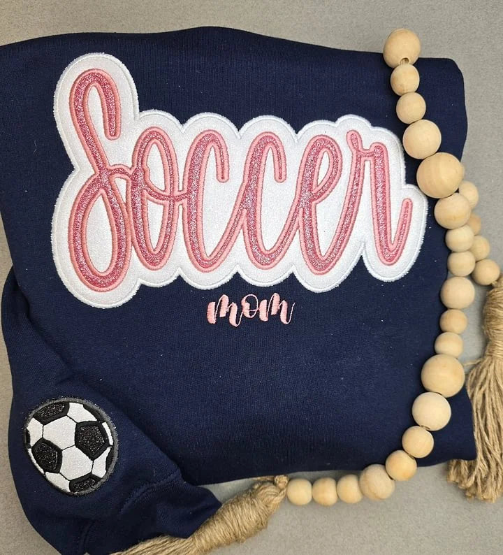 Personalized Hockey Mom Glitter Sweatshirt, Hoodie & T-Shirt