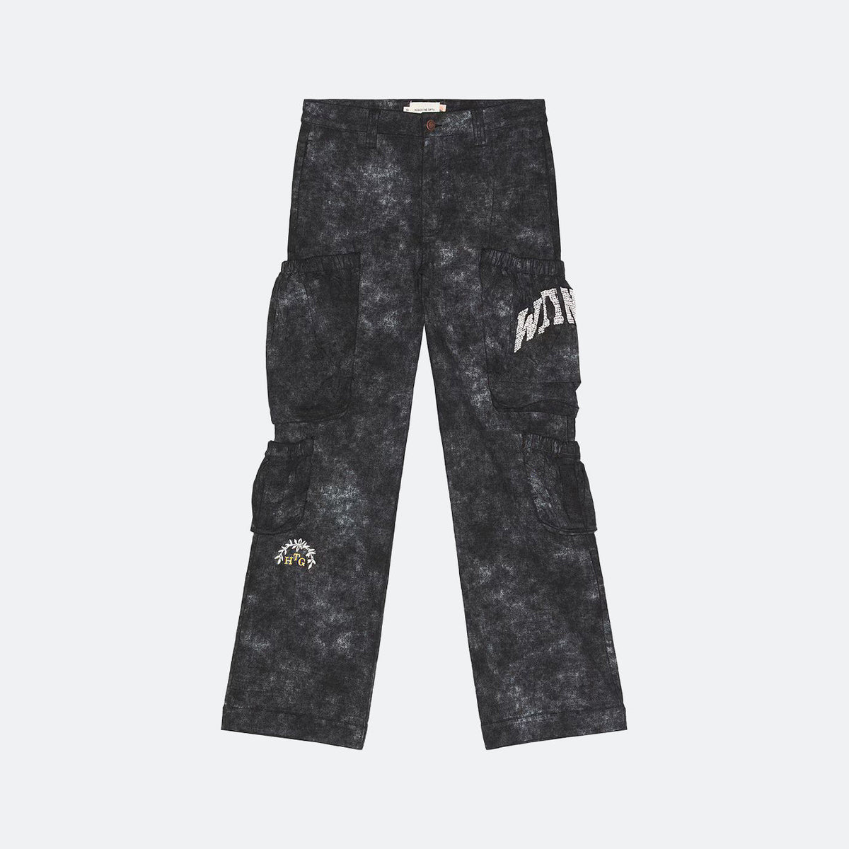 Honor The Gift Twill Cargo Wide Leg Pant-Black