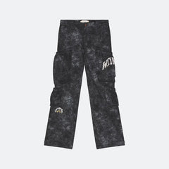 Honor The Gift Twill Cargo Wide Leg Pant-Black