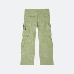 Honor The Gift Twill Cargo Wide Leg Pant - Green