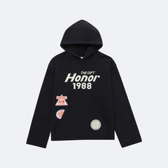 Honor The Gift Patchwork Party Hoodie - Black