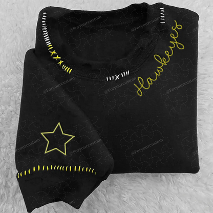 VINTAGE CUSTOM CREW-Custom Embroidered Hand Distressed Crew Neck Sweatshirt
