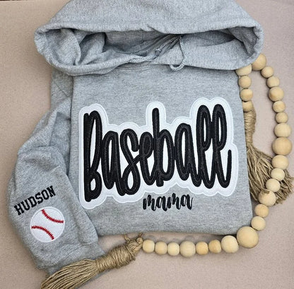 Personalized Hockey Mom Glitter Sweatshirt, Hoodie & T-Shirt