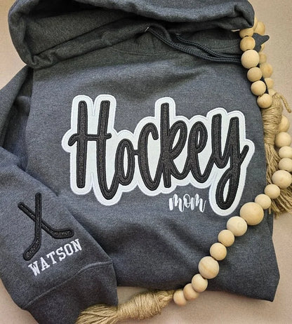 Personalized Volleyball Mom Glitter Sweatshirt, Hoodie & T-Shirt