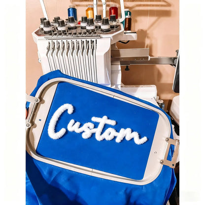 Personalized Yarn Embroidered Sweatshirt, Custom Chenille Team Sweatshirt