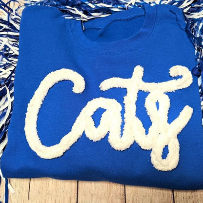 Oversized Team Chenille Embroidered Sweatshirt