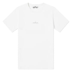 STONE ISLAND(Kids)  Logo Front and Back T-Shirt White